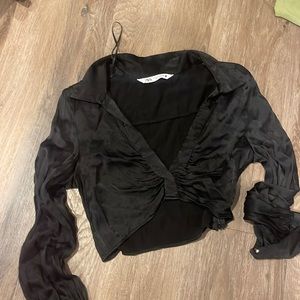 Zara satin blouse